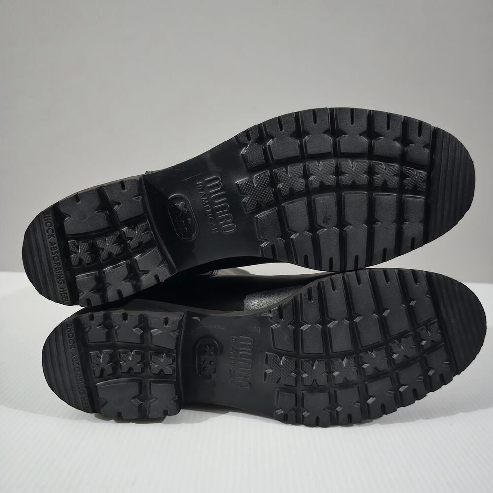 NEW Munro Heath Ankle Bootie Womens 8.5 Black Leather Water Resistant Chelsea - Picture 11 of 13